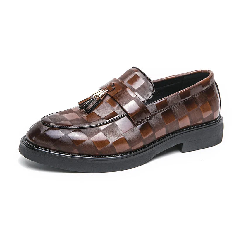 Maxwell | Sleek Brown Tassel Loafers With Classic Finish