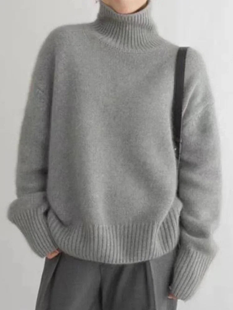 Riley | Cozy Turtleneck Oversized Knit Sweater