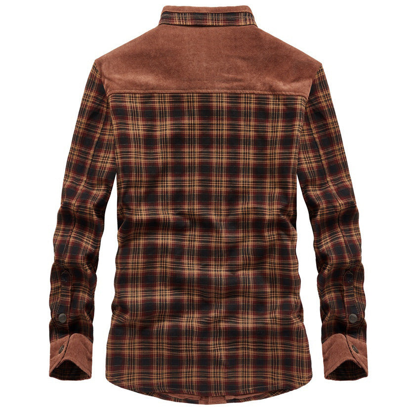 Lilly | Stylish Sherpa-Lined Plaid Flannel Shirt Jacket For Men