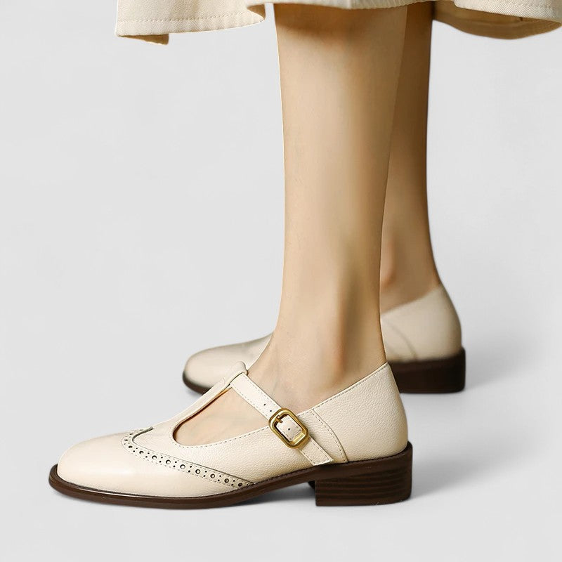 Cordelia | Elegant T-Strap Mary Jane Shoes With Block Heel