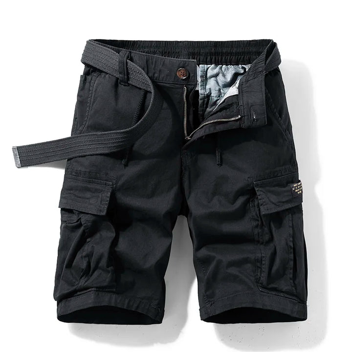 Emma | Stylish Multi-Pocket Cargo Shorts With Belt