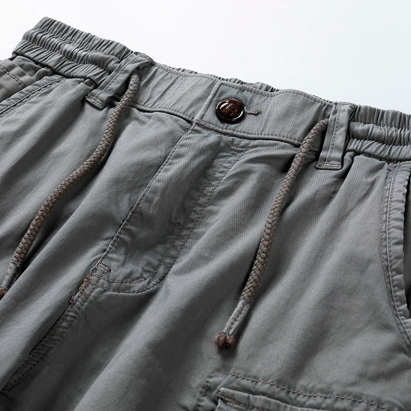 Emma | Stylish Multi-Pocket Cargo Shorts With Belt