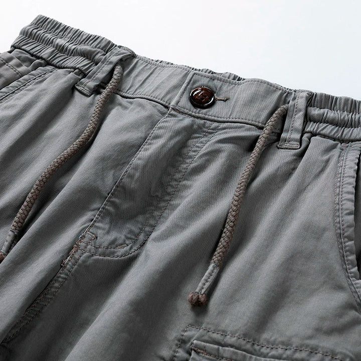 Emma | Stylish Multi-Pocket Cargo Shorts With Belt