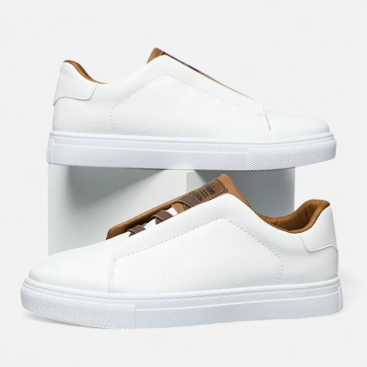 Lucy | Sleek Premium Leather Slip-On Men's Sneakers