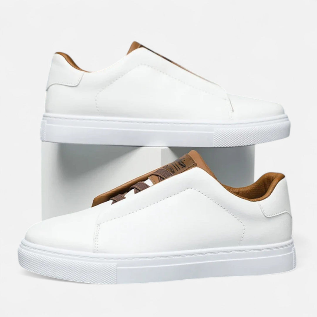 Lucy | Sleek Premium Leather Slip-On Men's Sneakers
