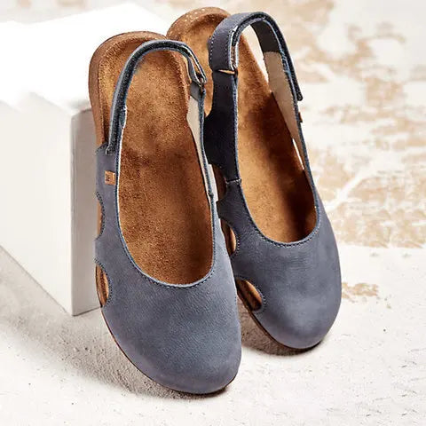 Alexia | Elegant Orthopedic Closed-Toe Flat Sandals