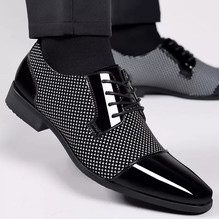 Carl | Men’s Winter Business Shoes with Glossy Finish