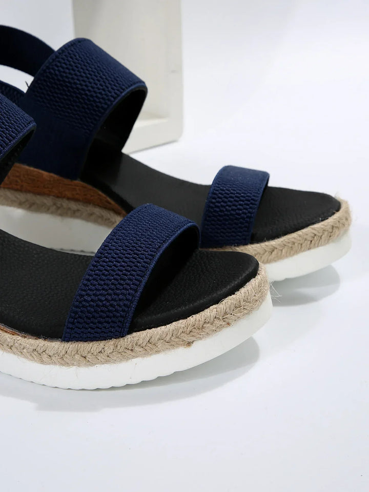 Lily | Stylish Platform Espadrille Slip-On Sandals