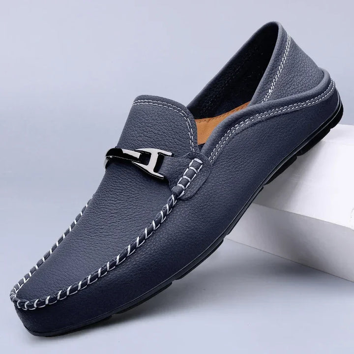 Rosemary | Elegant Genuine Leather Bit Loafers For Men