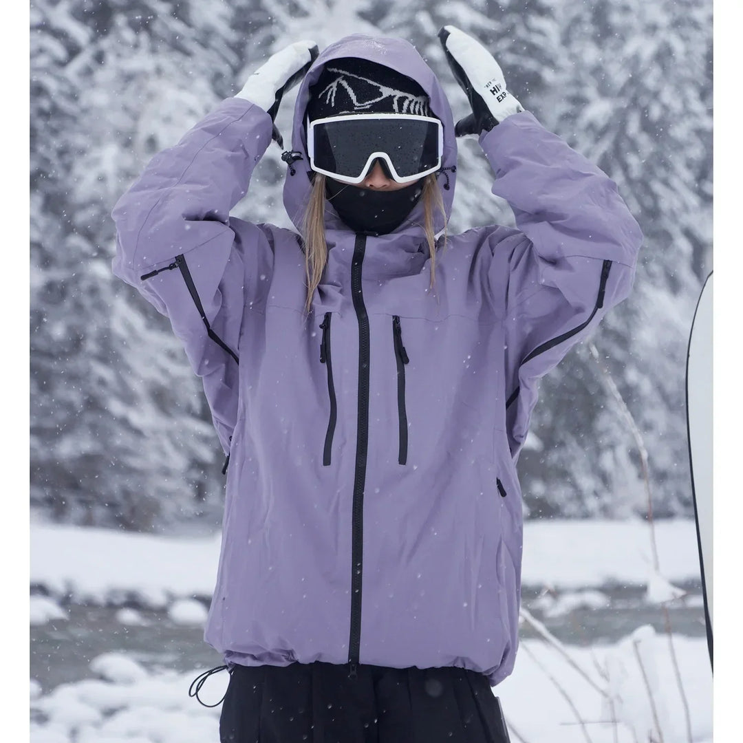 Eleanore | Stylish Hooded Ski Jacket With Full Zip