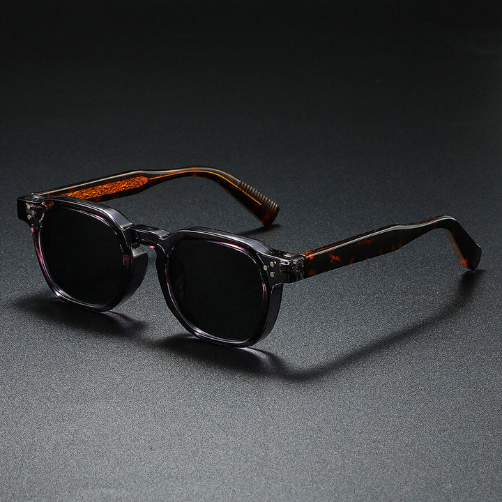 Margot | Chic Retro Acetate Sunglasses With Tortoiseshell Temples
