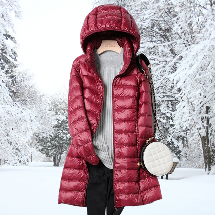 Elona | Ultralight Hooded Down Puffer Jacket With Water-Repellent Finish