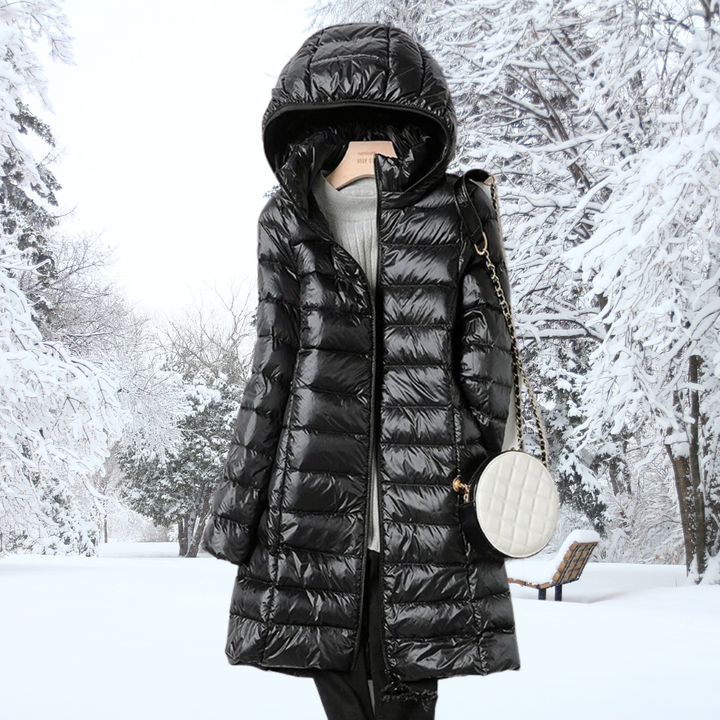 Elona | Ultralight Hooded Down Puffer Jacket With Water-Repellent Finish