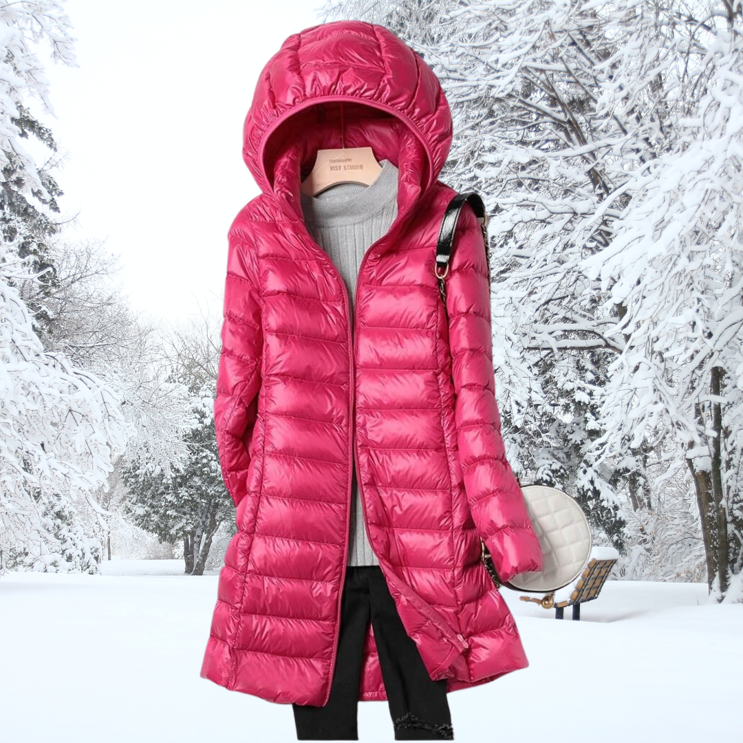 Elona | Ultralight Hooded Down Puffer Jacket With Water-Repellent Finish