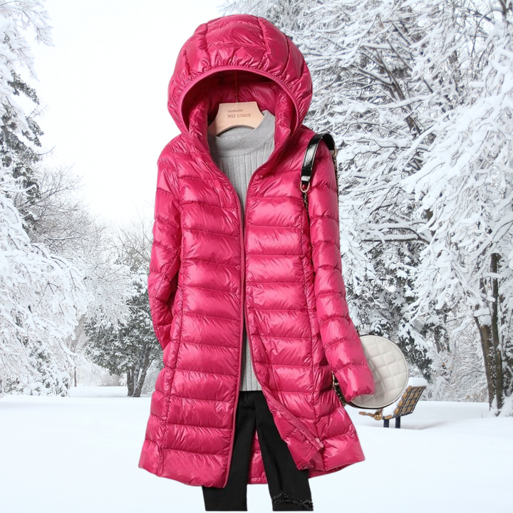 Elona | Ultralight Hooded Down Puffer Jacket With Water-Repellent Finish