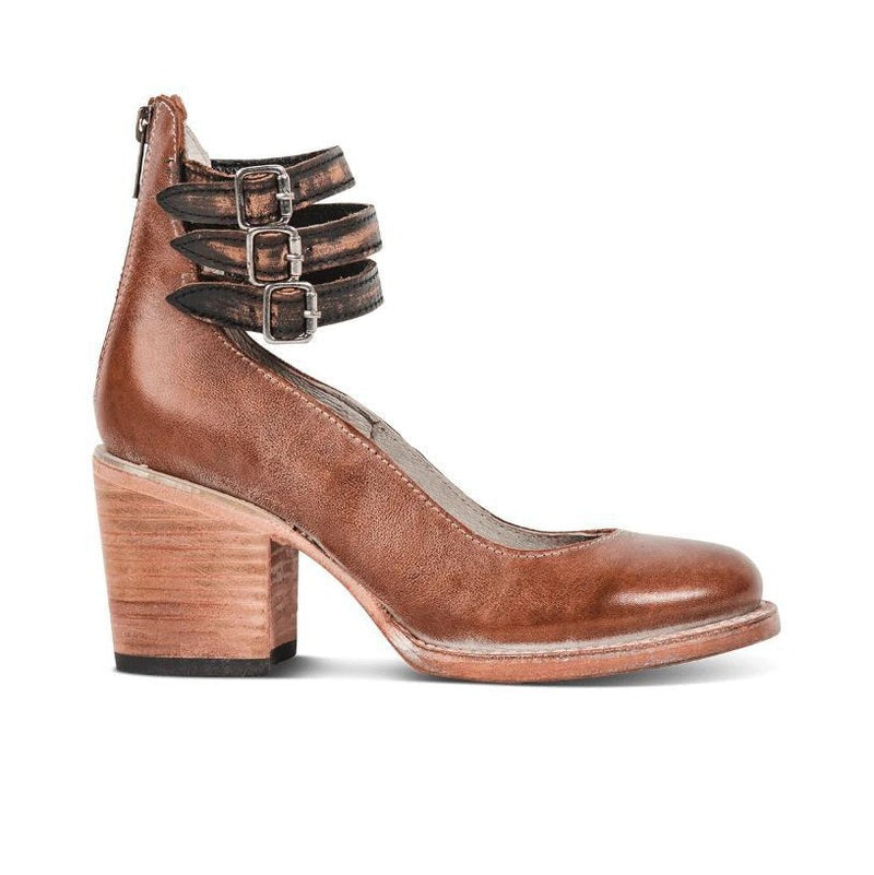 Norla | Chic Buckle Strap Ankle Boots With Block Heel