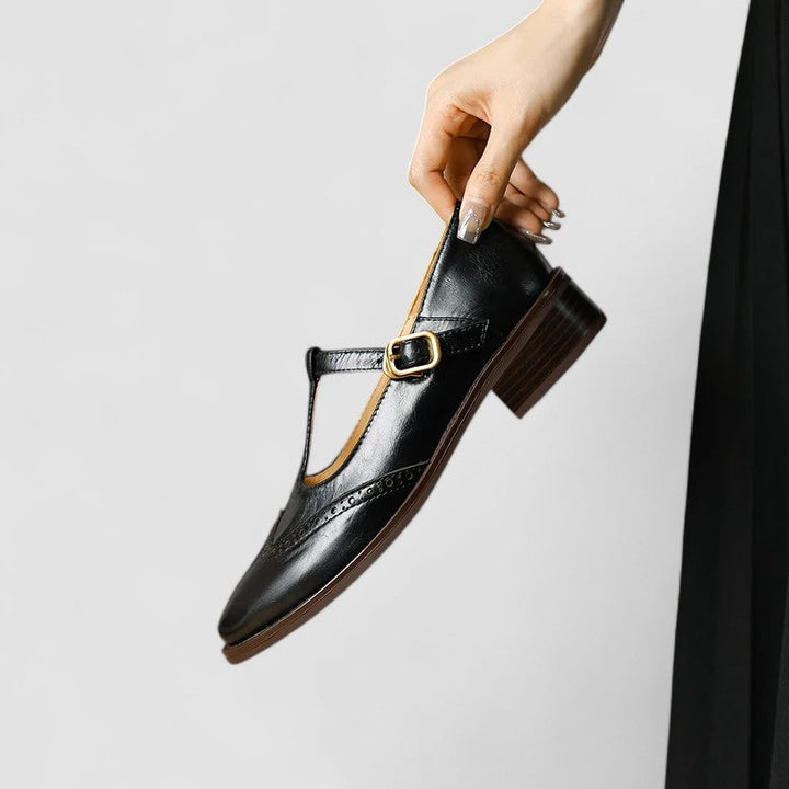 Cordelia | Elegant T-Strap Mary Jane Shoes With Block Heel