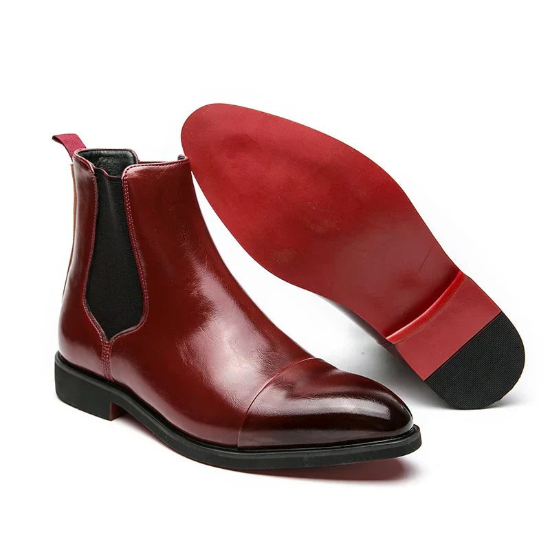 Daniel | Men’s Elegant Leather Slip On Boots