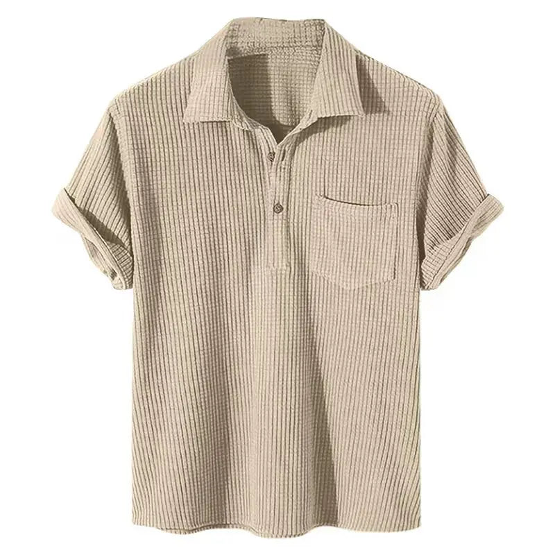 Lila | Effortless Short Sleeve Button Up Casual Shirt Men
