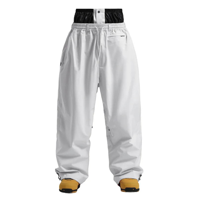 Phoebe | Stylish Baggy Cargo Snow Pants With Cow Print
