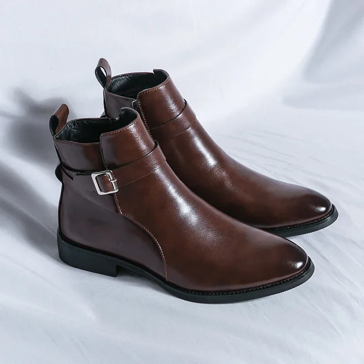 Margot | Elegant Genuine Leather Chelsea Ankle Boots