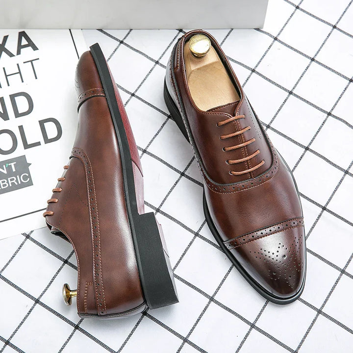 Cordelia | Elegant Oxford Brogue Dress Shoes Men - Wedding Classic
