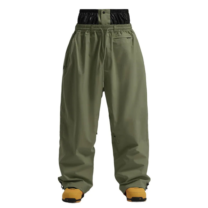Phoebe | Stylish Baggy Cargo Snow Pants With Cow Print