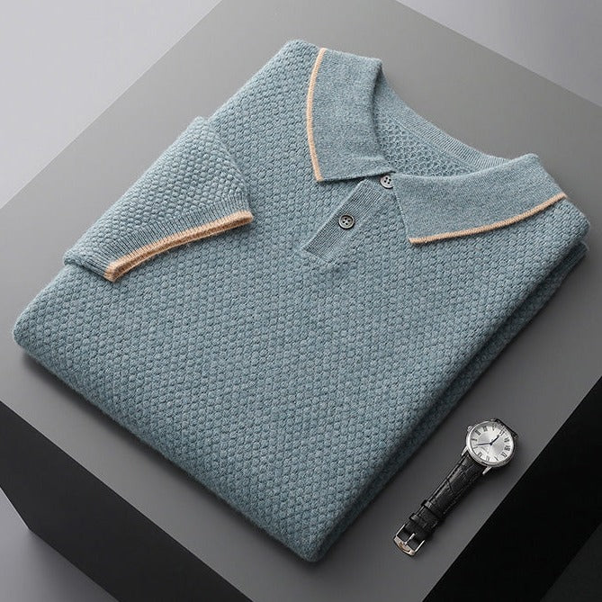 Rhodes | Classic Cotton Piqué Polo Shirt Men - Short Sleeve
