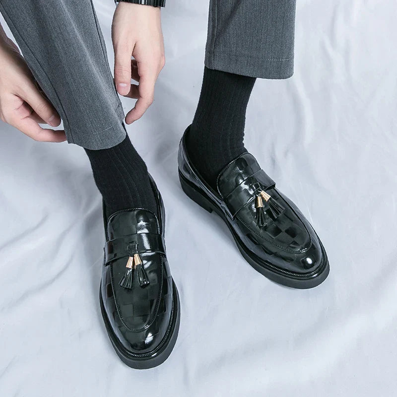 Maxwell | Sleek Brown Tassel Loafers With Classic Finish