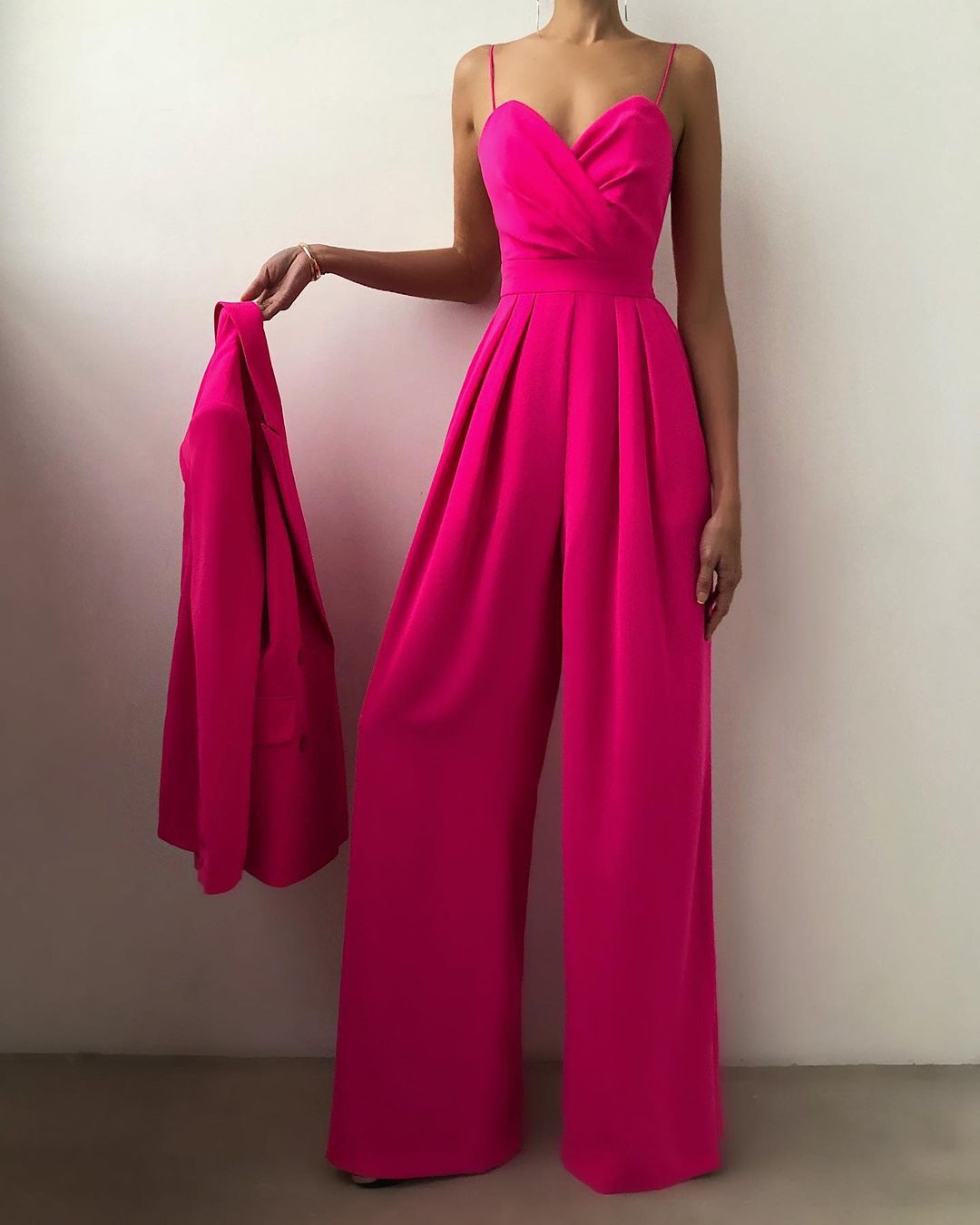 Piper | Elegant Wide Leg Jumpsuit With Sweetheart Neckline