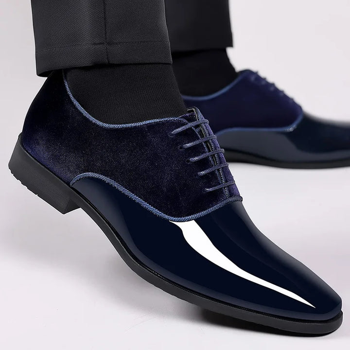 Beckside | Sleek Men's Oxford Dress Shoes With Contrast Finish