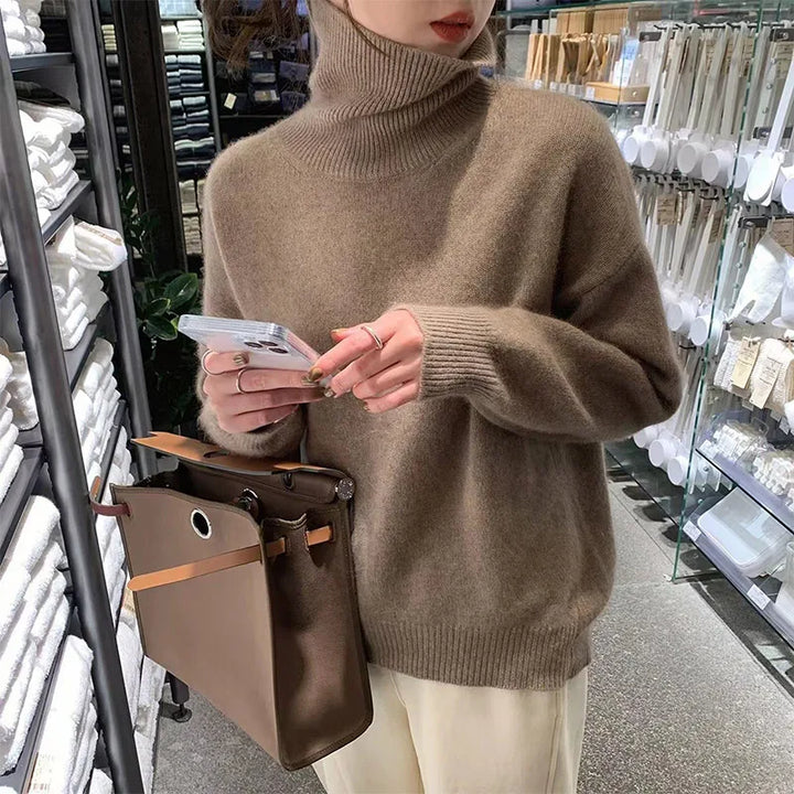 Riley | Cozy Turtleneck Oversized Knit Sweater