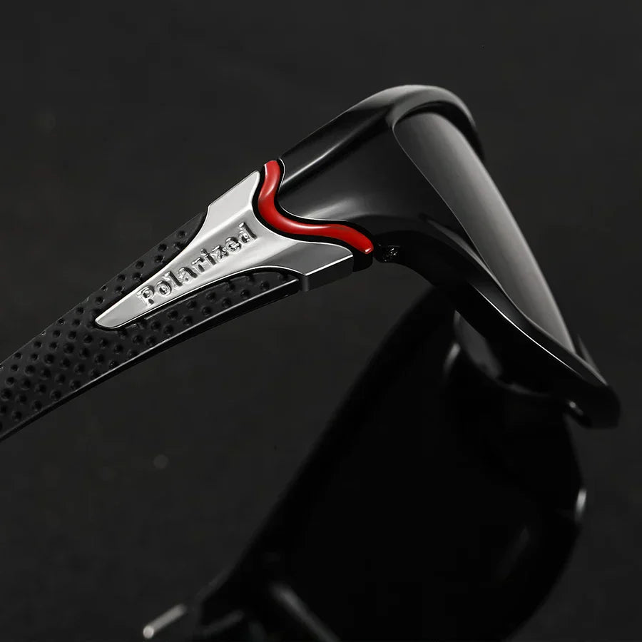 Jericho | Sleek Polarized Sport Sunglasses With Blue Mirror Lenses