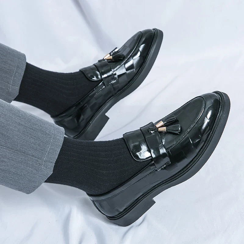 Maxwell | Sleek Brown Tassel Loafers With Classic Finish