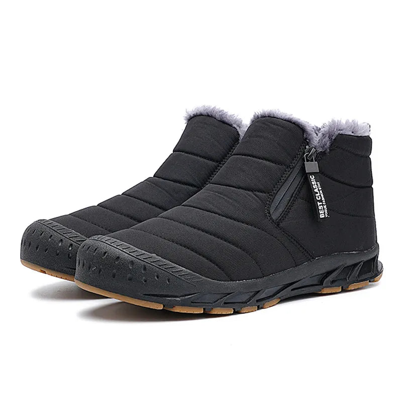Elara | Stylish Waterproof Fur-Lined Winter Ankle Boots