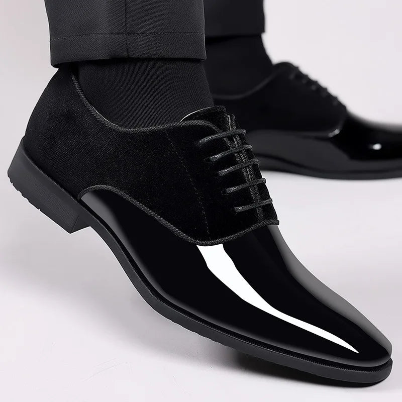 Beckside | Sleek Men's Oxford Dress Shoes With Contrast Finish