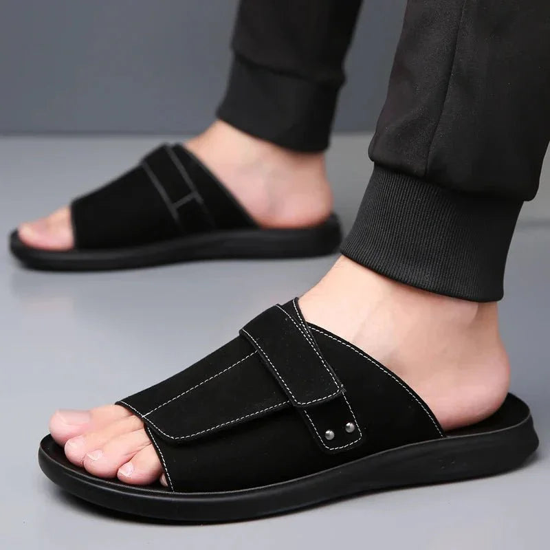 Eliana | Stylish Adjustable Strap Comfort Slides For Men