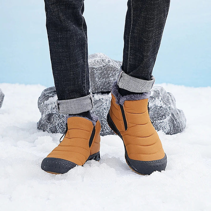 Elara | Stylish Waterproof Fur-Lined Winter Ankle Boots