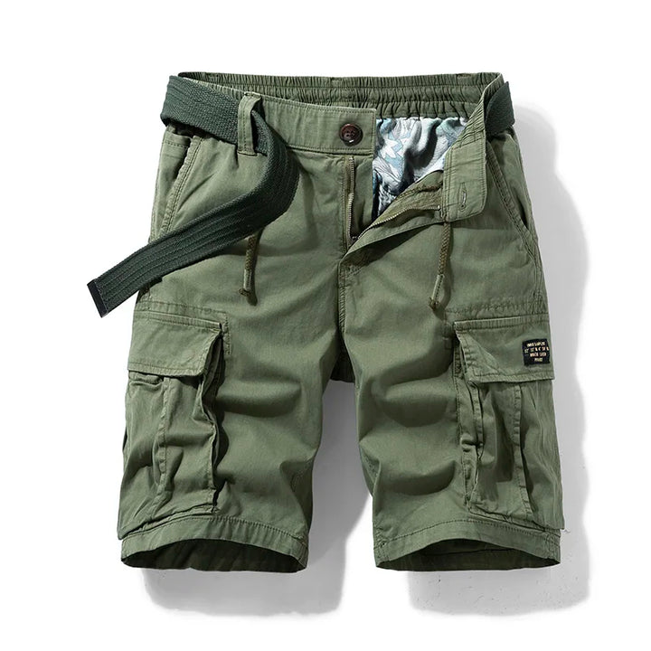 Emma | Stylish Multi-Pocket Cargo Shorts With Belt