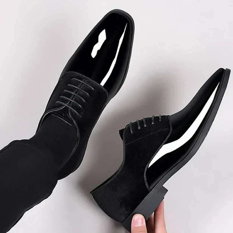Beckside | Sleek Men's Oxford Dress Shoes With Contrast Finish