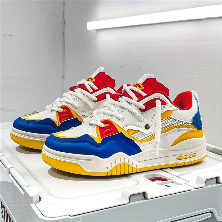 Evy | Stylish Men's Chunky Athletic Sneakers With Platform Sole