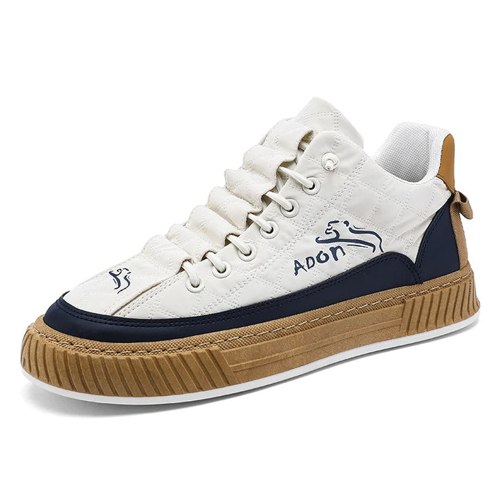 Dorian | Stylish Low-Top Canvas Sneakers With Gum Sole