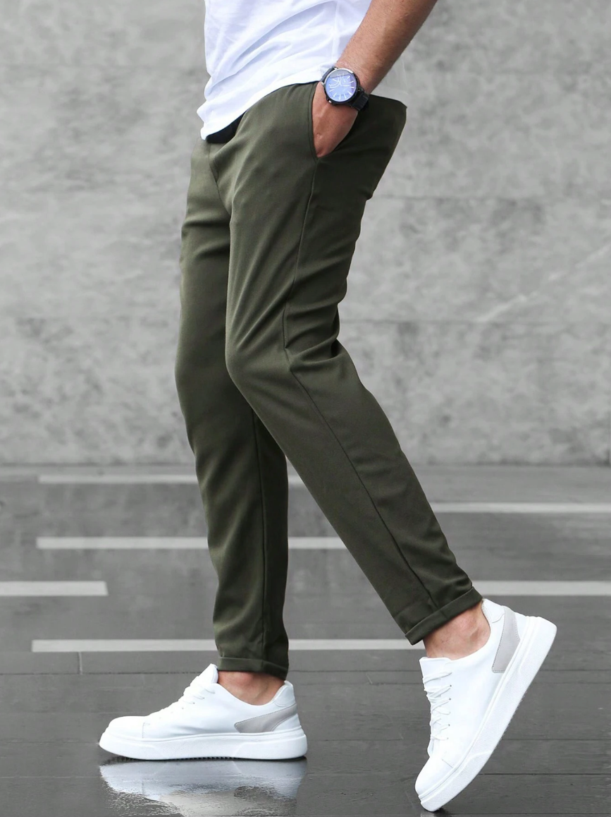 Emilio | Elegant Drawstring Stretch Pants Men - Slim Fit
