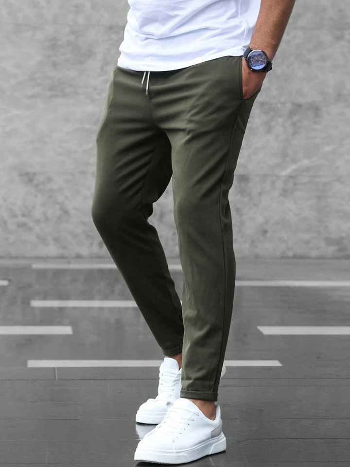 Freya | Stylish Slim Fit Stretch Chinos With Drawstring Waist