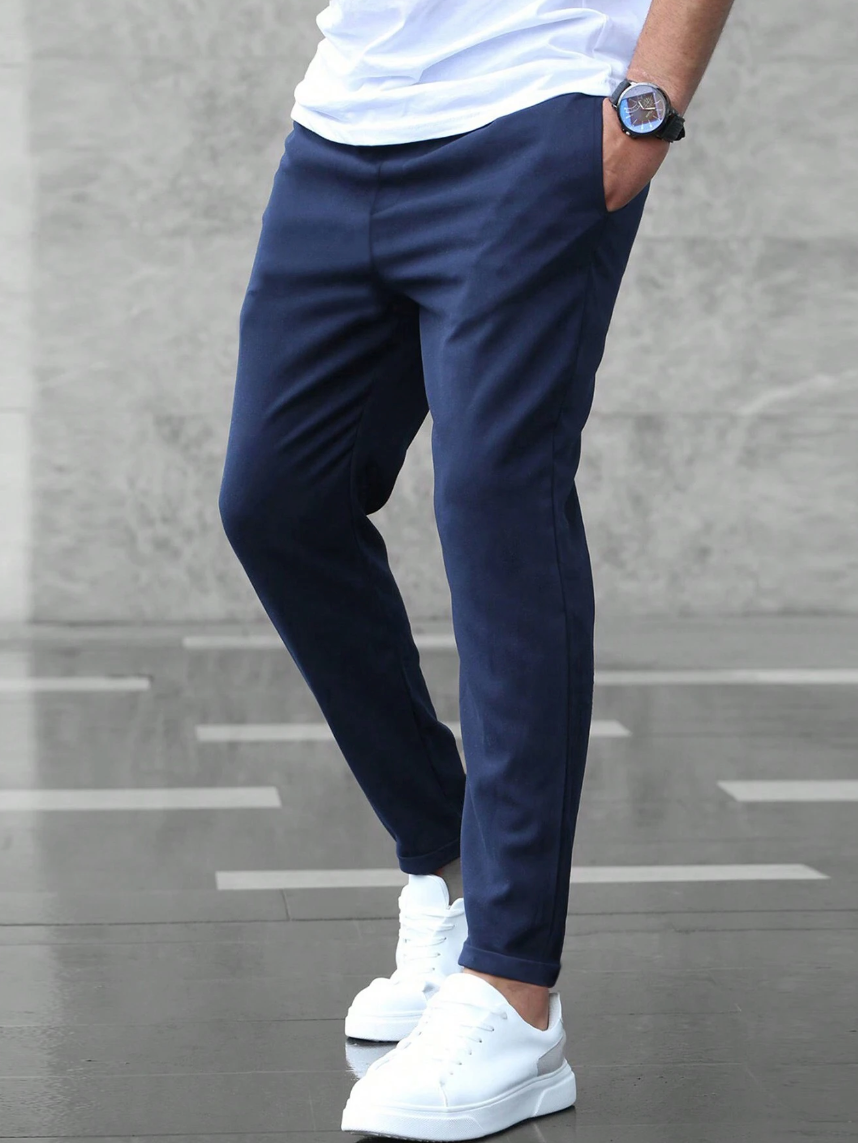 Emilio | Elegant Drawstring Stretch Pants Men - Slim Fit