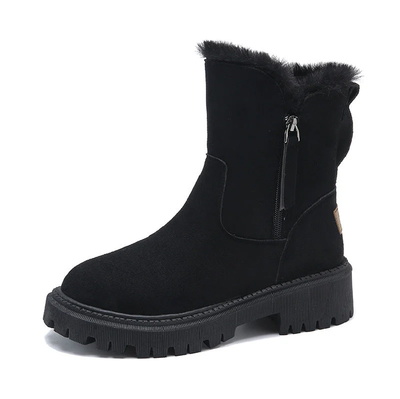 Aubree | Stylish Insulated Winter Ankle Boots With Zipper Detail