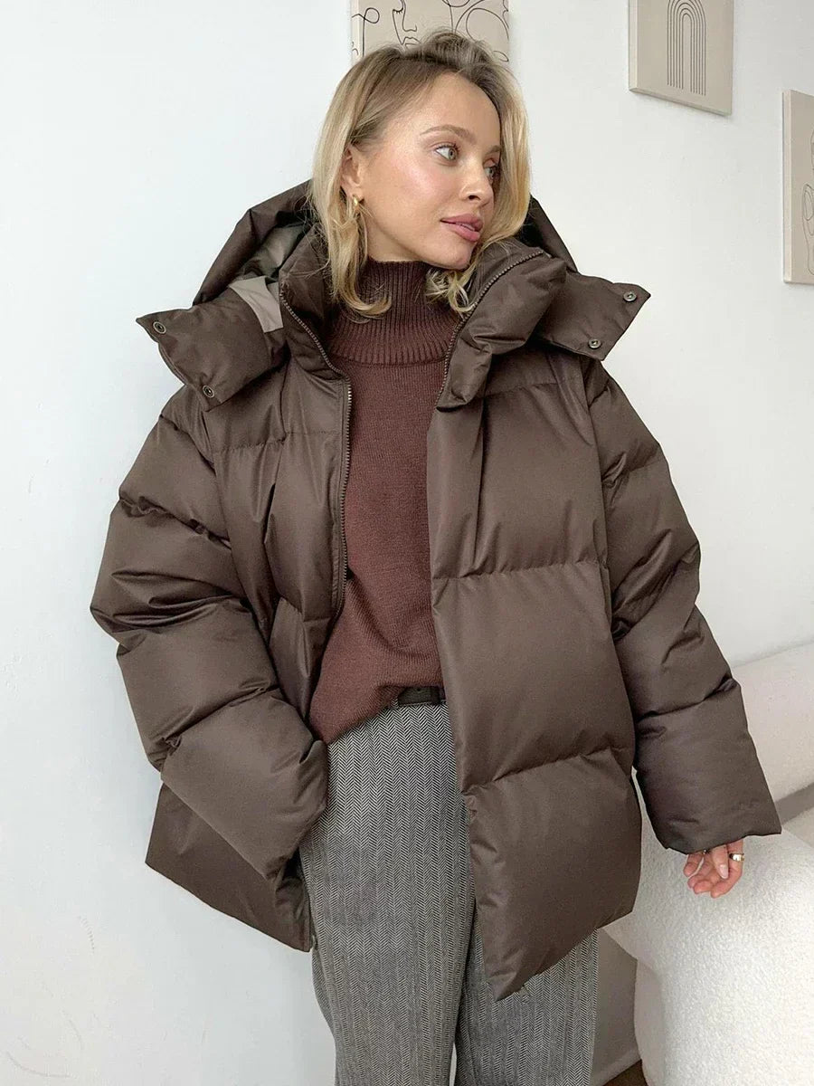 Phoebe | Chic Oversized Puffer Jacket With Quilted Design
