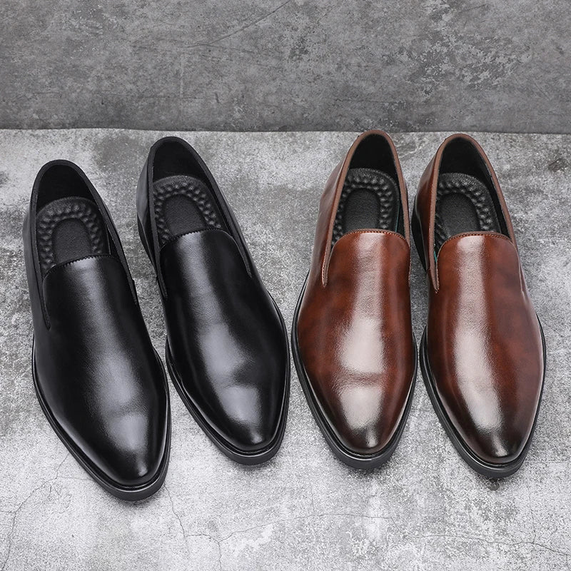 Zoe | Sleek Genuine Leather Slip-On Loafers For Men