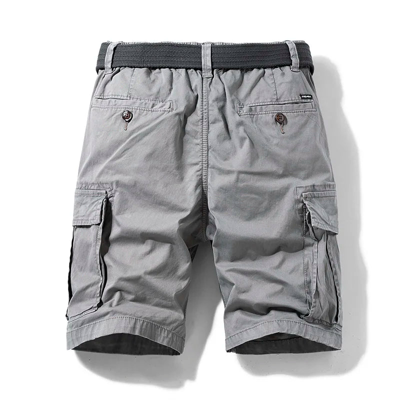 Emma | Stylish Multi-Pocket Cargo Shorts With Belt