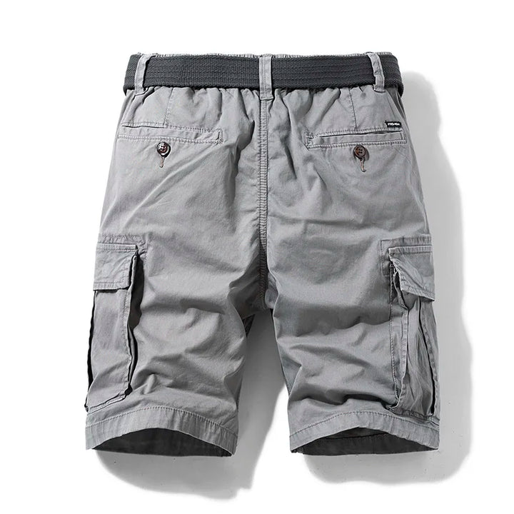 Emma | Stylish Multi-Pocket Cargo Shorts With Belt